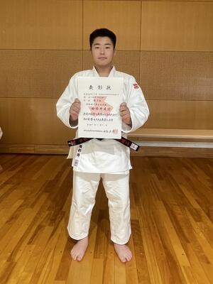 1年90㎏級第3位　田部井友弥　選手